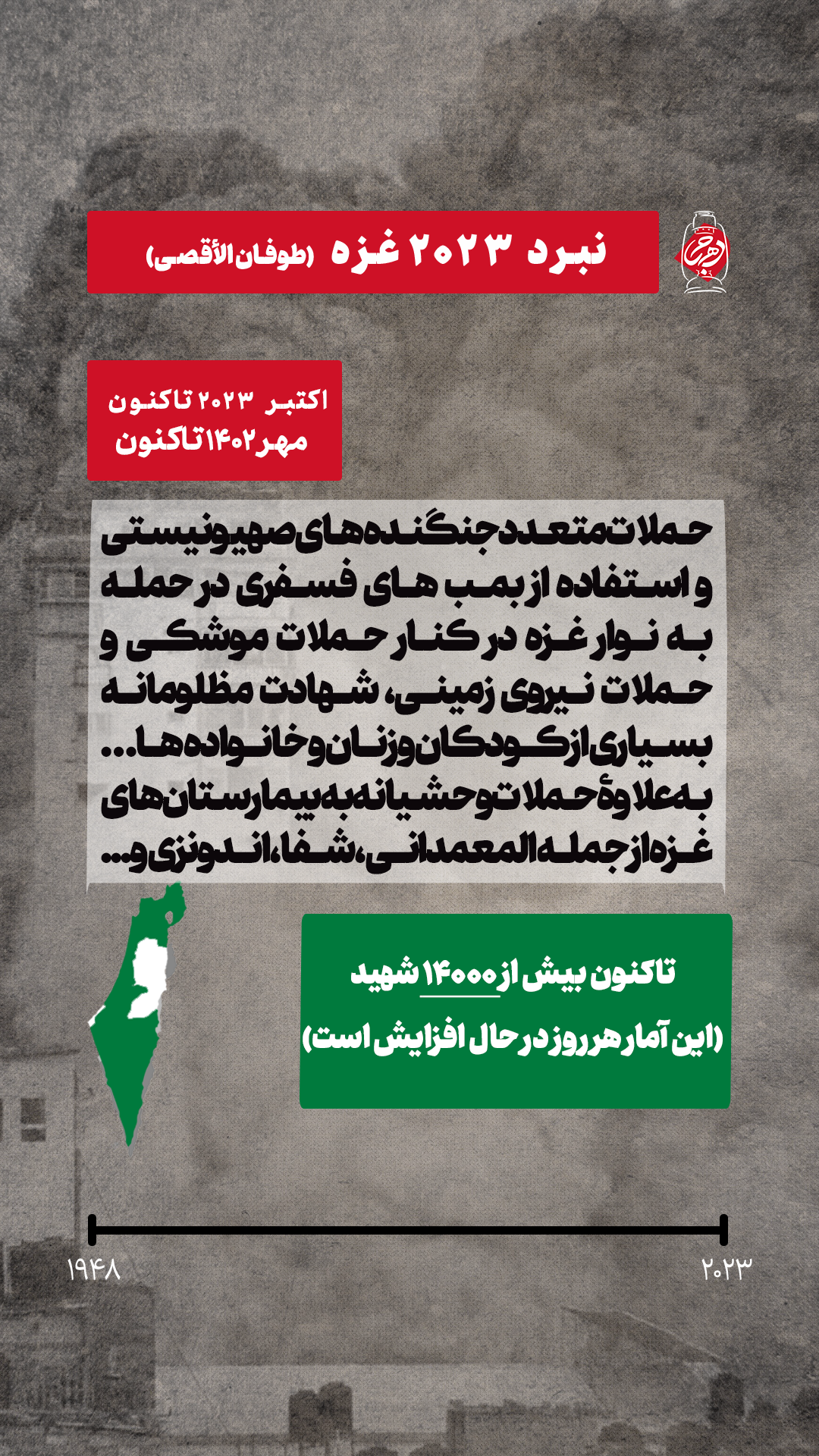 نبرد 2023 غزه - طوفان الاقصی (جنایات رژیم صهیونیستی در فلسطین)