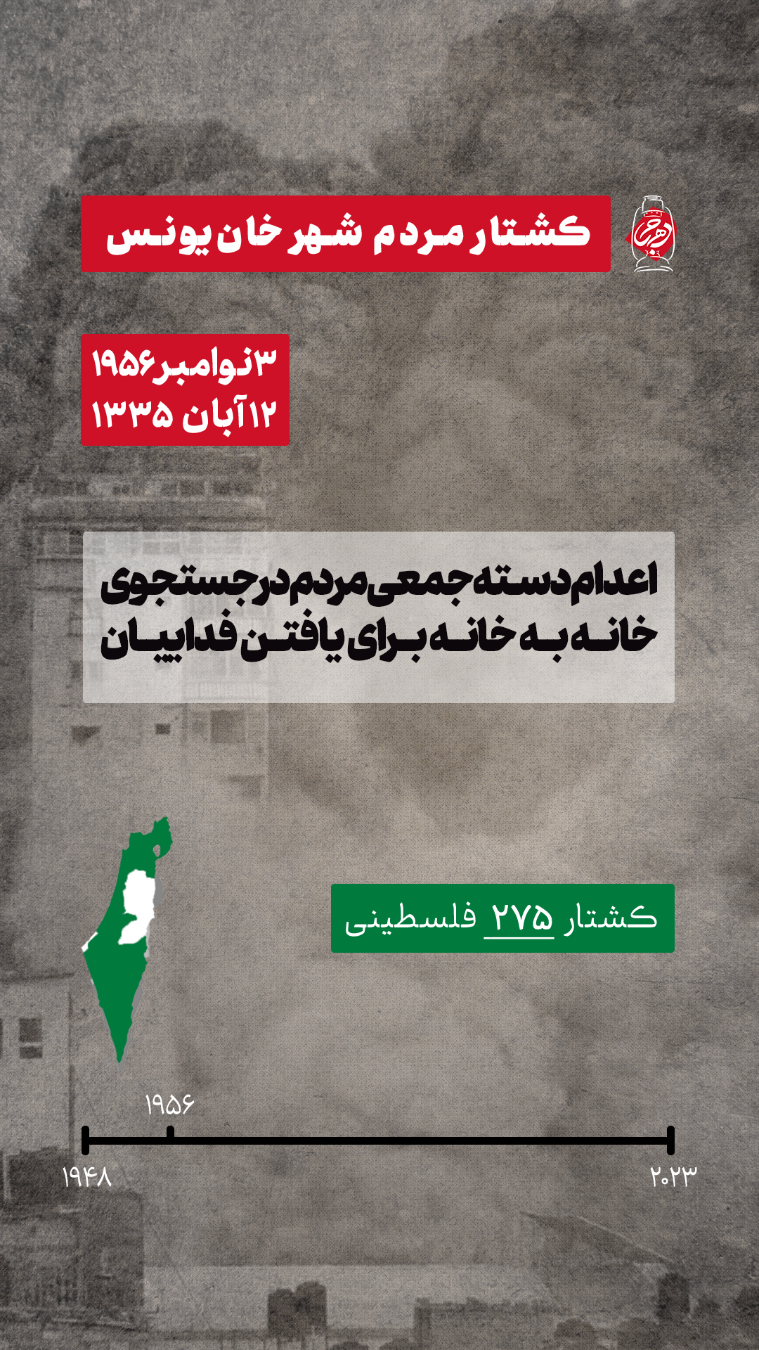 کشتار مردم شهر خان یونس (جنایات رژیم صهیونیستی در فلسطین)